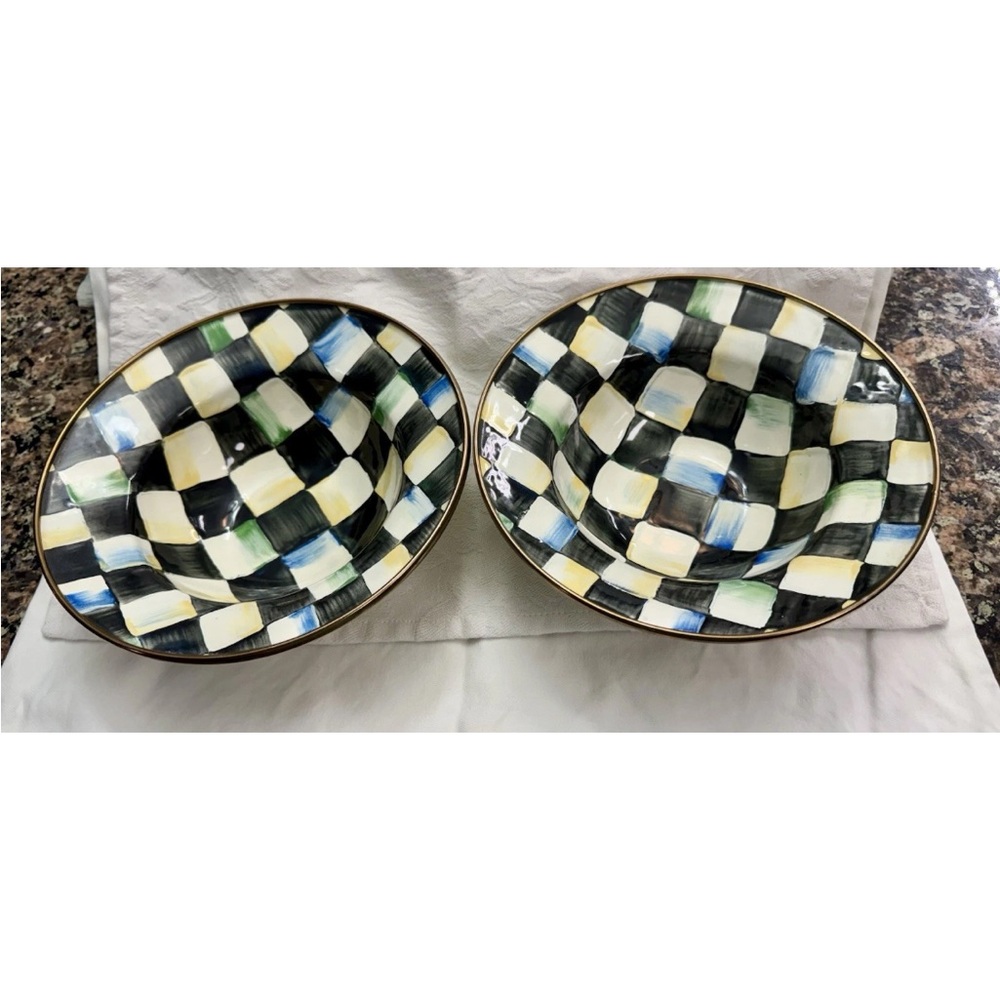 Mackenzie-Childs CAMP MACKENZIE 1995 Vintage Breakfast Bowls. Set of 2.
RARE! - Picture 3 of 7